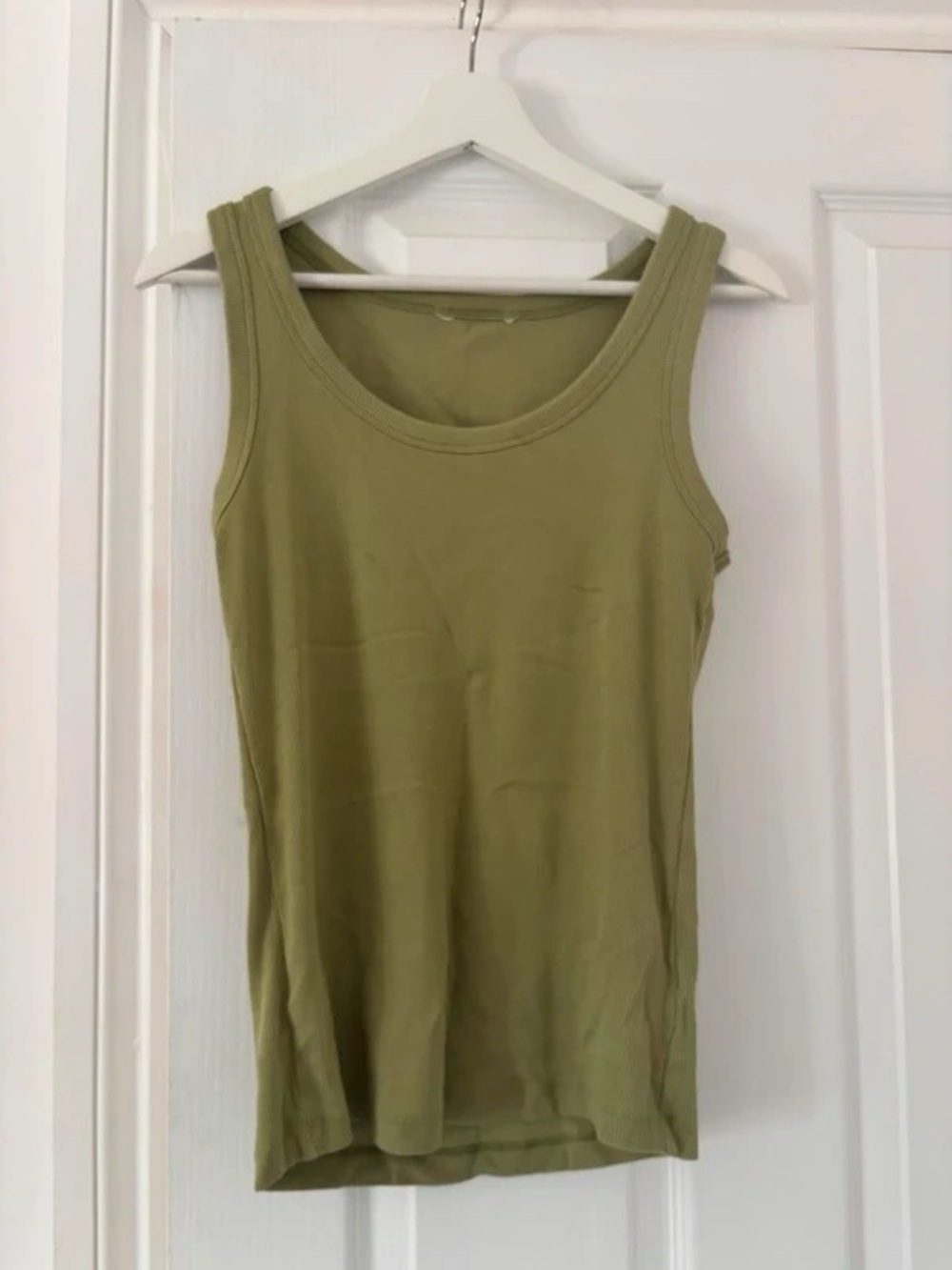 Olive Green Women's Tank Top - Classic Scoop Neck
